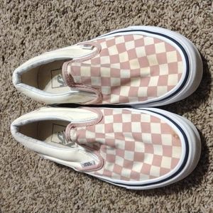 Vans classic checker slip-on shoes women's size 6